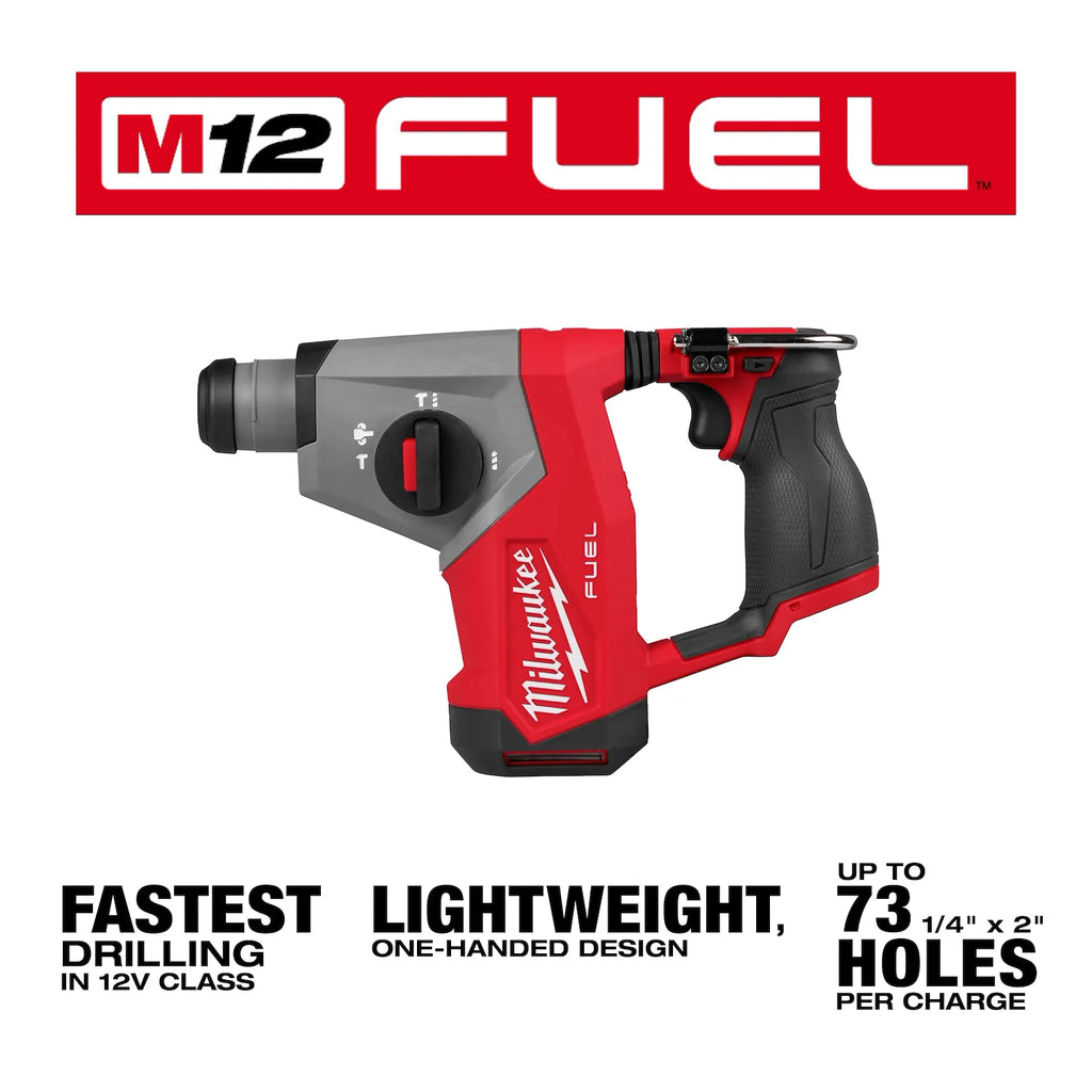 Milwaukee M12 FUEL 5/8” SDS Plus Rotary Hammer – Configuration Options