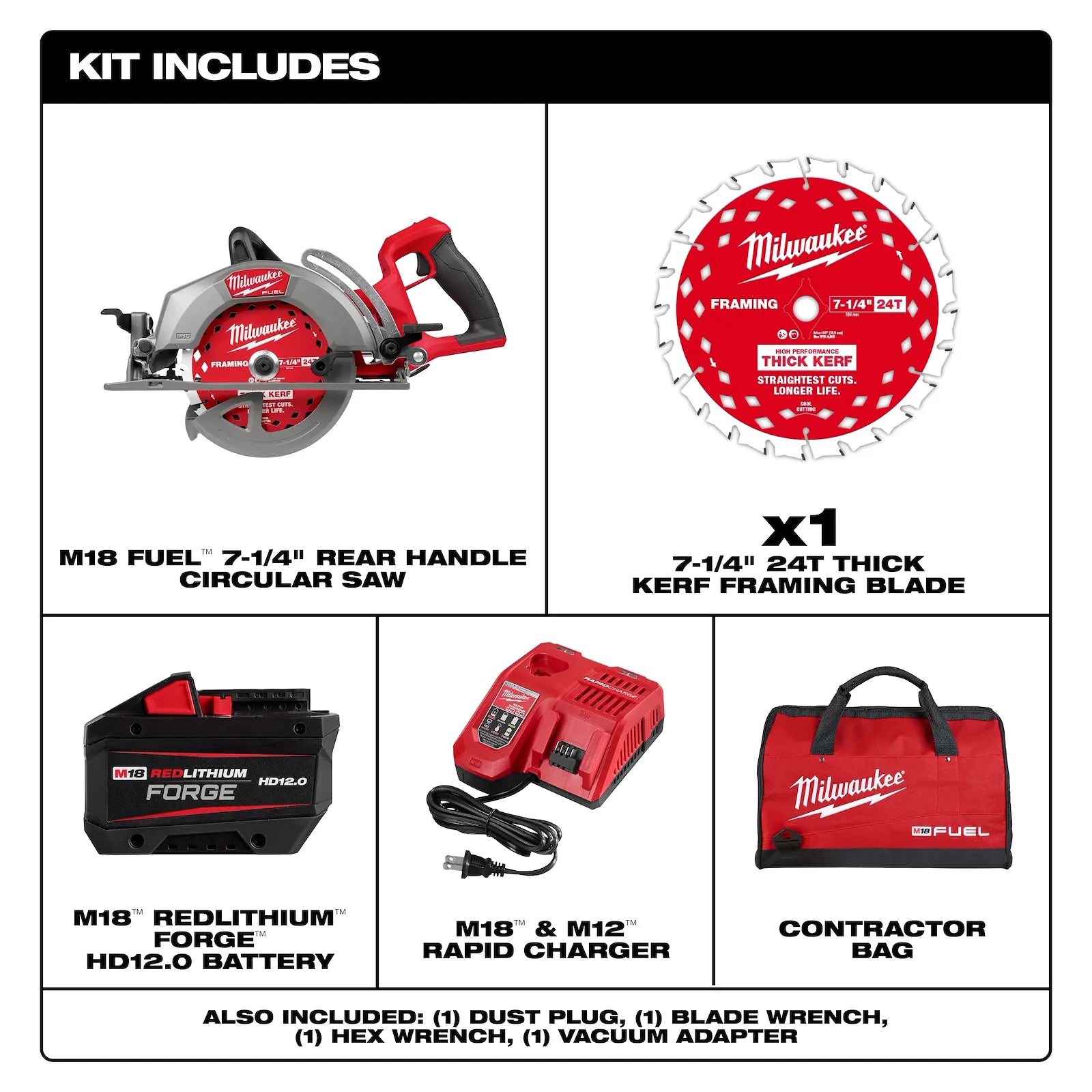 M18 FUEL™ 7-1/4" Rear Handle Circular Saw