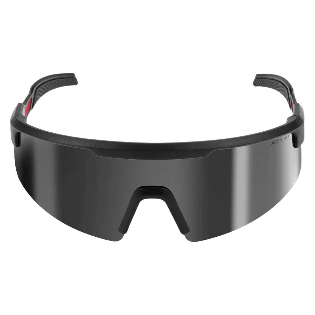 Wrap Around Safety Glasses - Mirrored Anti-Scratch Lenses