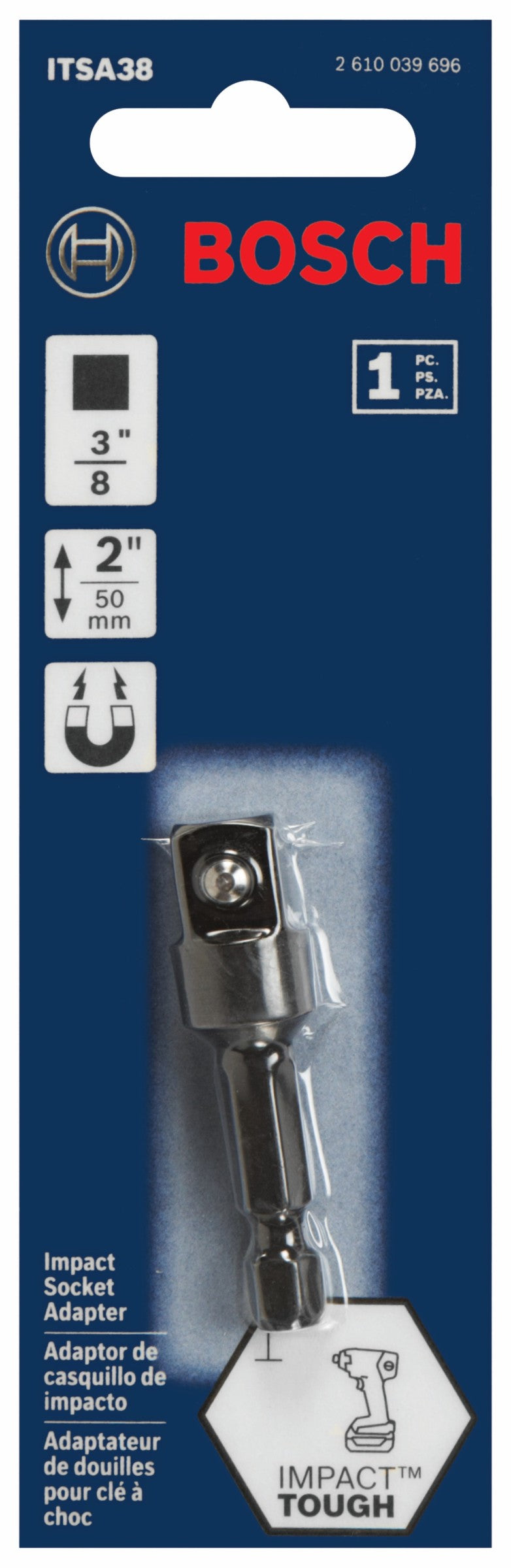 Bosch ITSA38 Impact Tough 3/8 In. Socket Adapter