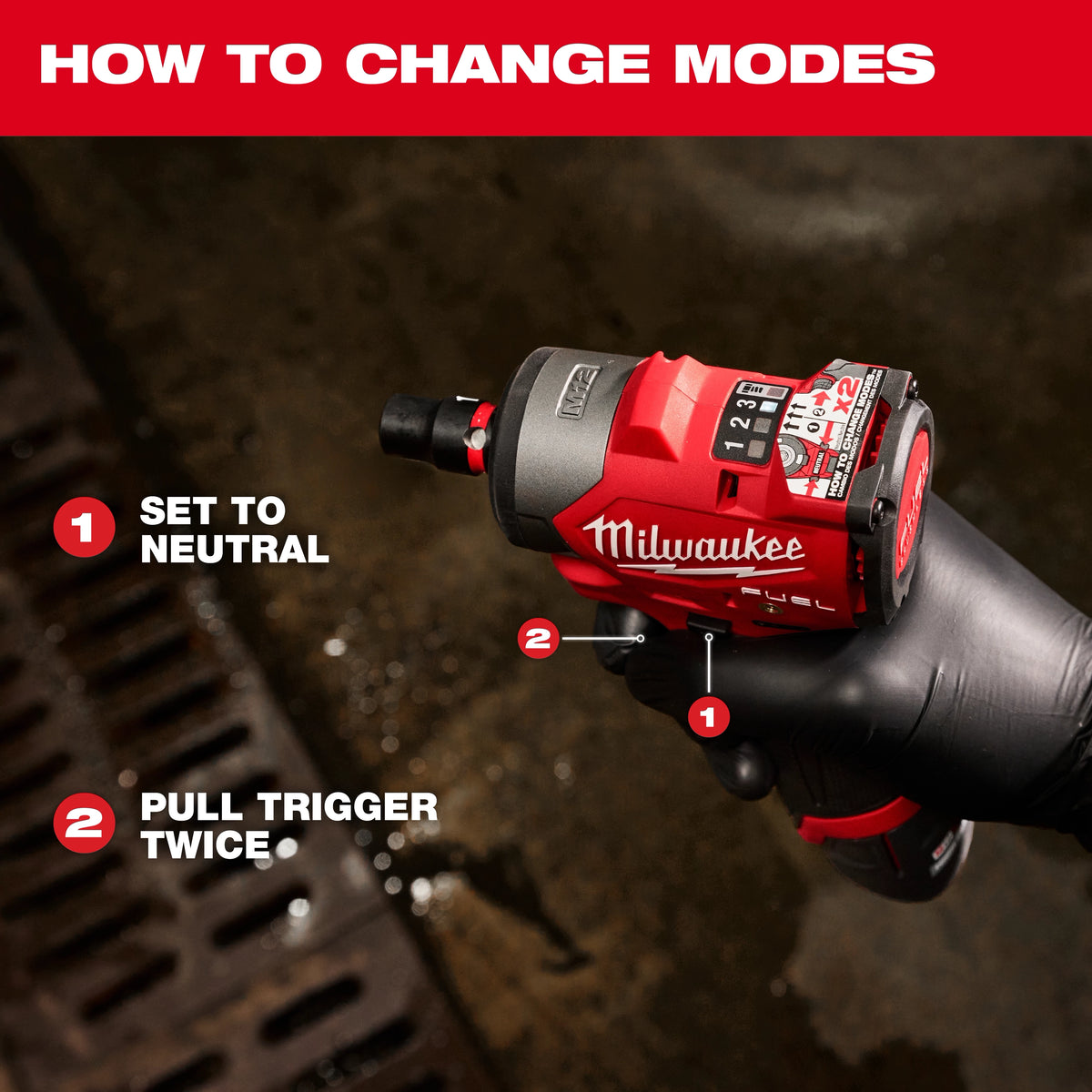 Milwaukee M12 FUEL 3/8" Subcompact Impact Wrench with Friction Ring – Configuration Options