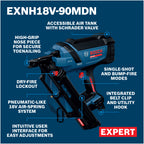 Bosch EXNH18V-90MDN EXPERT 18V 30-Degree Framing Nailer (Tool Only)