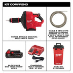 M18 FUEL™ Drain Snake w/ CABLE DRIVE™ with 5/16” Cable