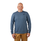 Milwaukee FREEFLEX Hybrid Work Tee - Long Sleeve - Blue