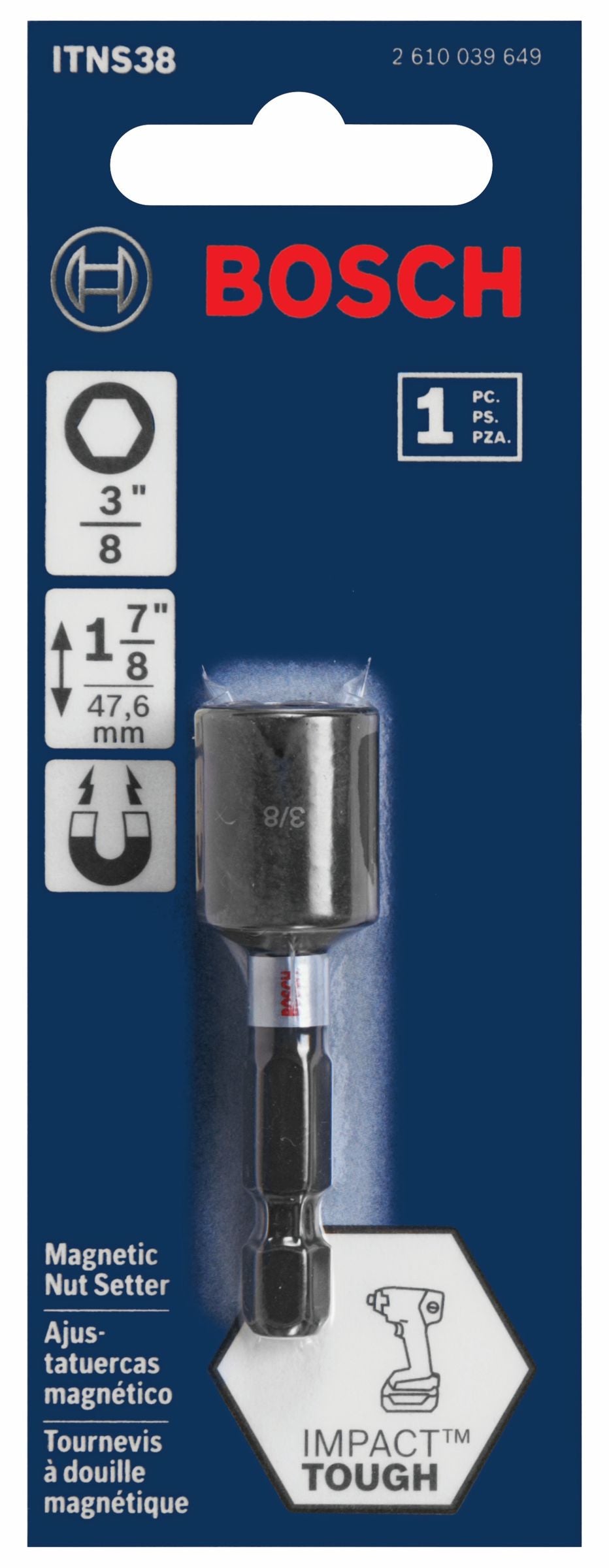 Bosch ITNS38 Impact Tough 1-7/8 In. x 3/8 In. Nutsetter