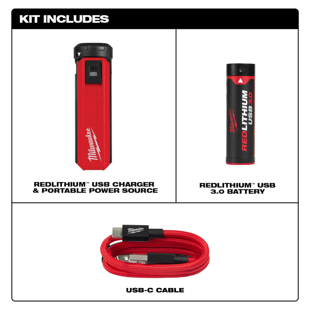 REDLITHIUM™ USB Charger & Portable Power Source Kit