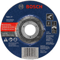 Bosch GW27M500 5 In. 1/4 In. 7/8 - 11 In. Arbor Type 27 30 Grit Grinding Abrasive Wheel