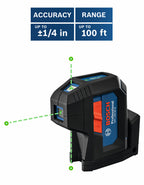 Green-Beam Three-Point Self-Leveling Alignment Laser