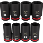 8PC SHOCKWAVE™ Impact Duty 3/4" Drive Metric Deep 6 Point Socket Set - 49-66-7020 - image 2