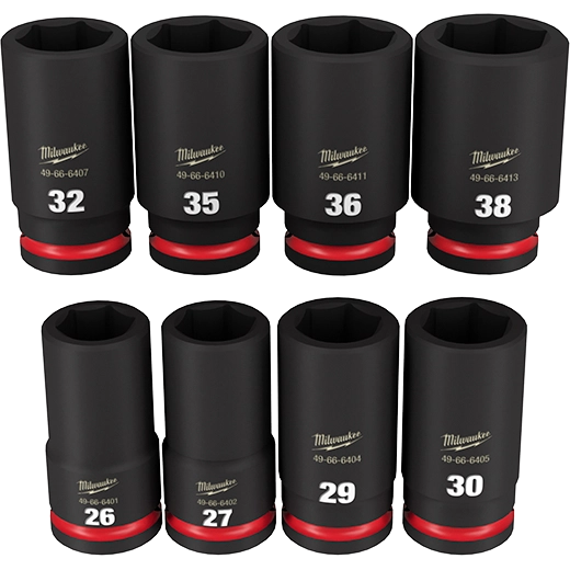 8PC SHOCKWAVE™ Impact Duty 3/4" Drive Metric Deep 6 Point Socket Set - 49-66-7020 - image 2