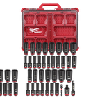 Milwaukee SHOCKWAVE Impact Duty Socket 3/8” Dr 36-Piece PACKOUT Set | 49-66-6805