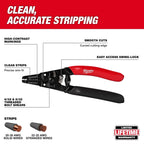 Milwaukee 20-32 AWG Low Voltage Dipped Grip Wire Stripper & Cutter | 48-22-3080