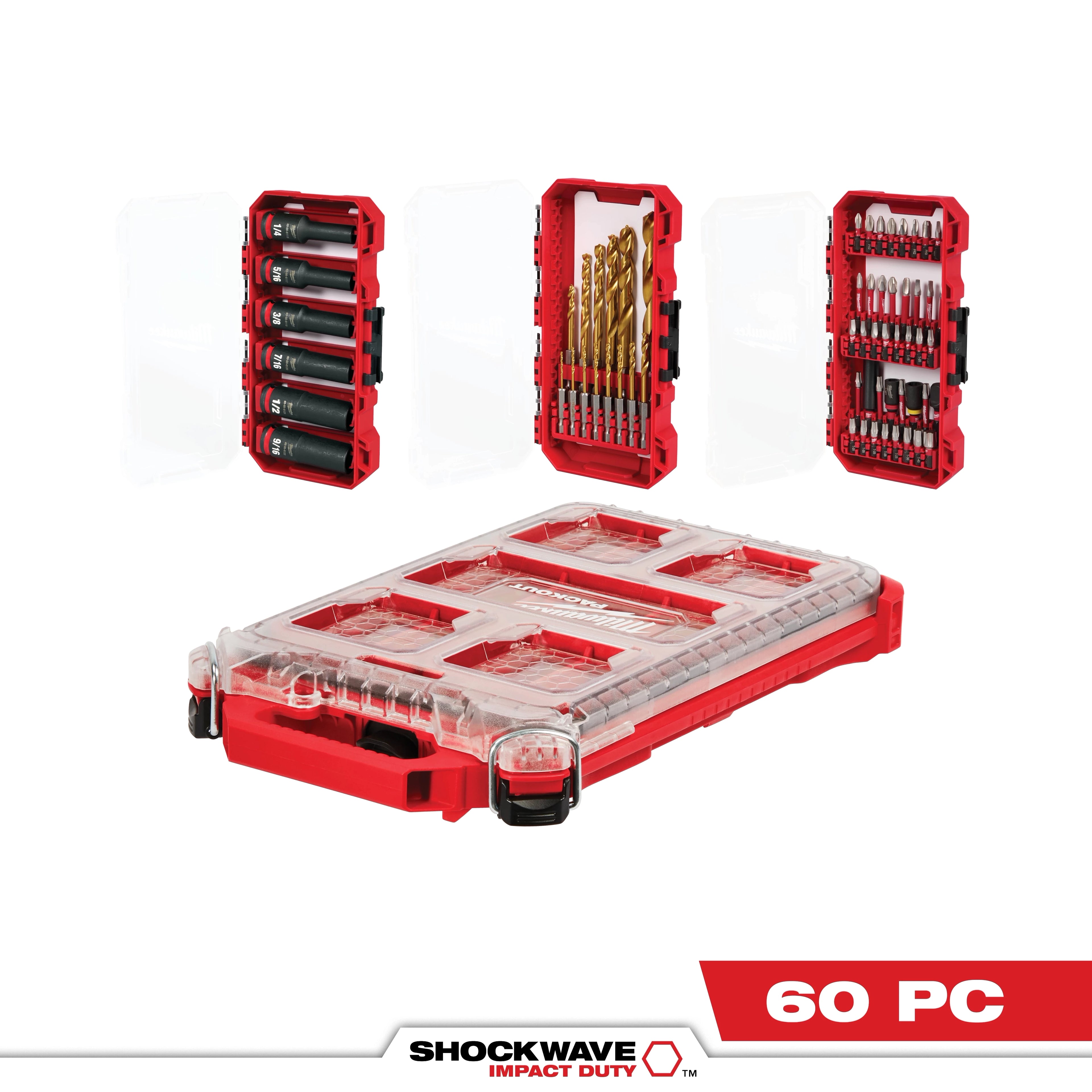 SHOCKWAVE™ Impact Duty 60PC Drill, Drive & Fasten with PACKOUT™
