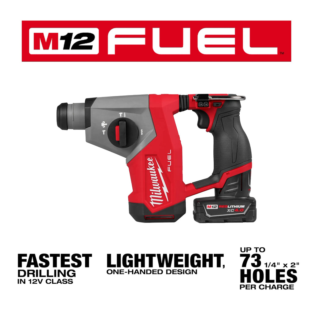 Milwaukee M12 FUEL 5/8” SDS Plus Rotary Hammer – Configuration Options