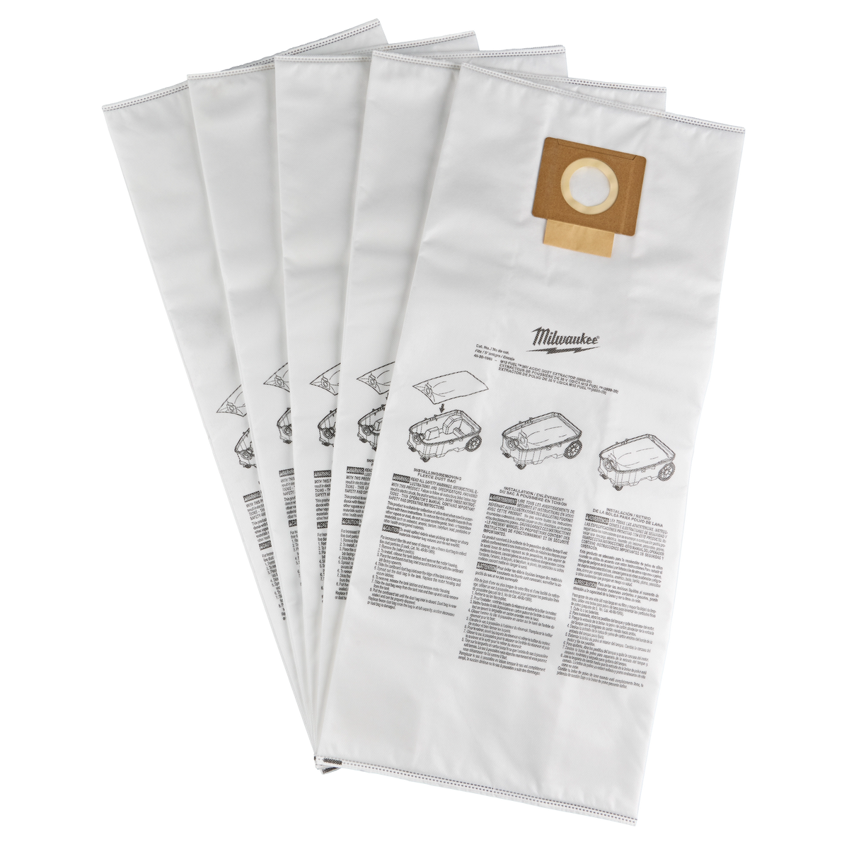 Milwaukee Fleece Dust Bags (5PK) | 49-90-1969