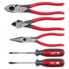 Milwaukee 5-Piece Dipped Grip Cutting Pliers & Cushion Grip Screwdrivers Set (USA) | MT500-5