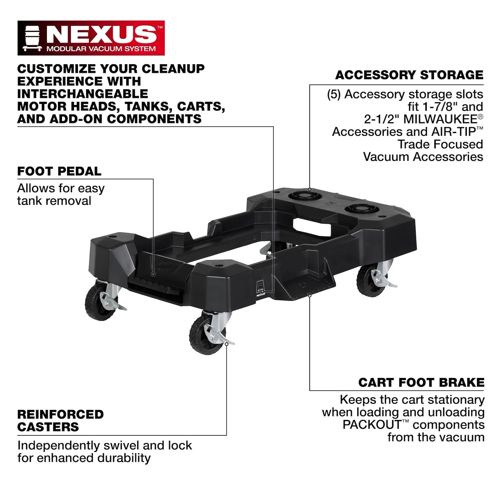 NEXUS™ Wet/Dry Vacuum Cart