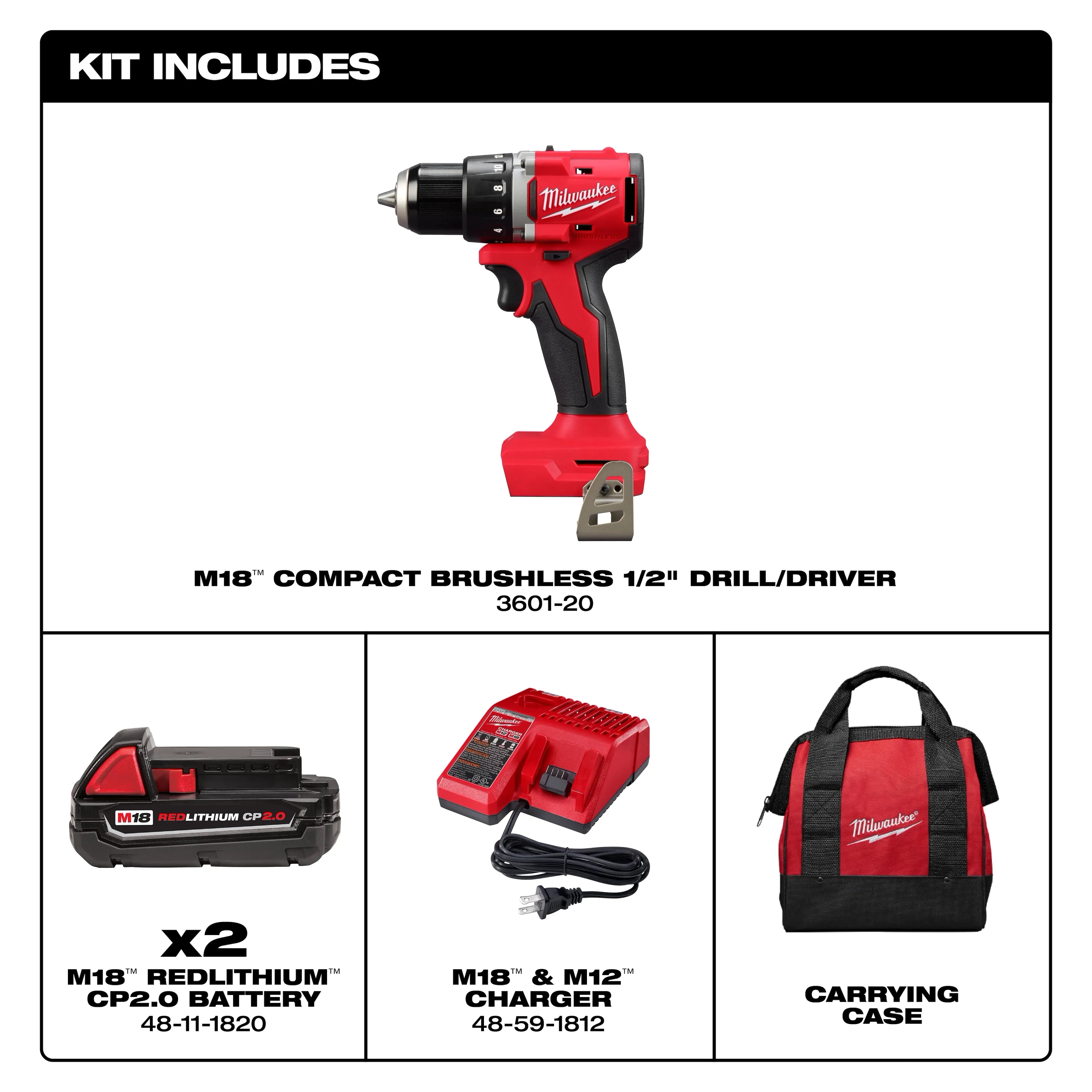 M18™ Compact Brushless 1/2" Drill Driver