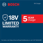 Bosch GAL18V-160 18V Non-Connected Lithium-Ion 16 Amp Battery Turbo Charger with Mode Button