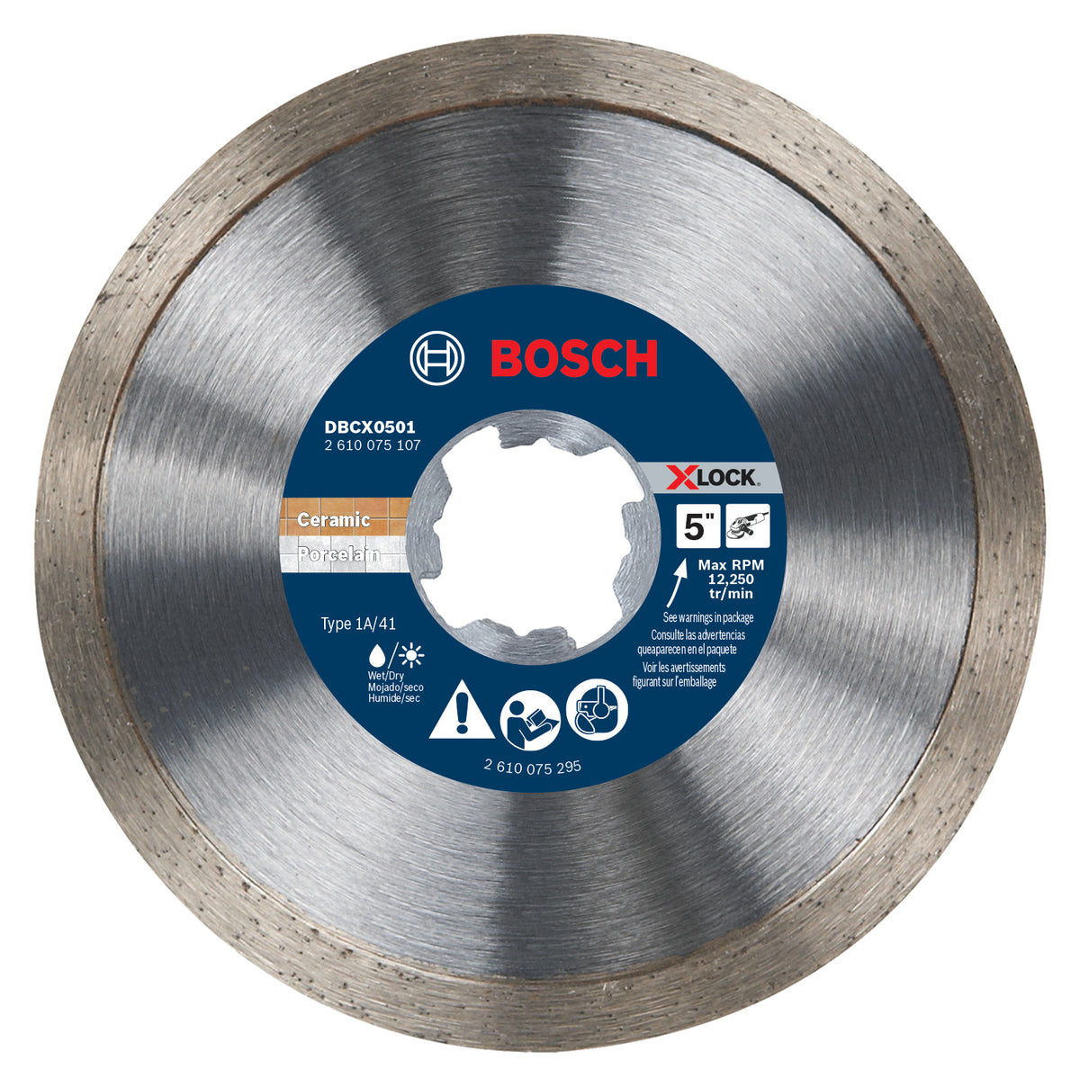 Bosch DBCX0501 5 In. X-LOCK Continuous Rim Diamond Blade