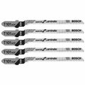 Bosch T101AOF 5 pc. 3-1/4 In. 20 TPI Special for Laminate T-Shank Jig Saw Blades