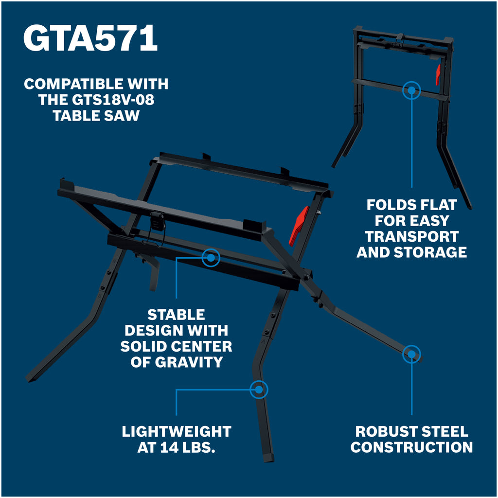 Bosch GTA571 Folding Table Saw Scissor Stand