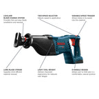 18V 1-1/8 In. D-Handle Reciprocating Saw (Bare Tool)