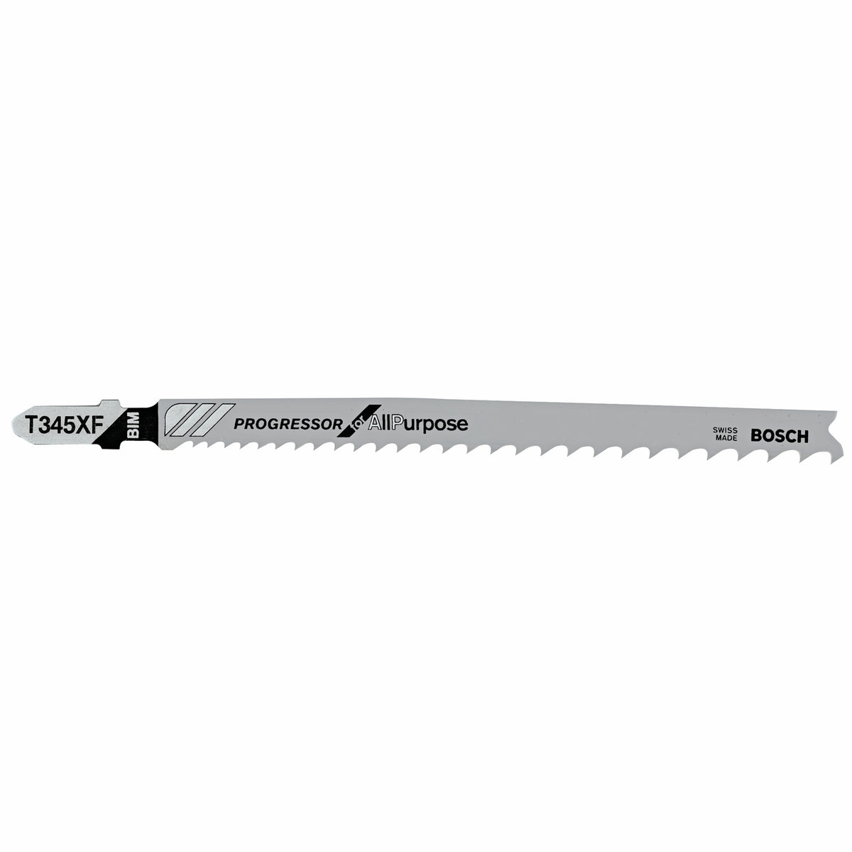 Bosch T345XF100 100 pc. 5-1/4 In. 5-10P TPI Progressor for Wood with Nails T-Shank Jig Saw Blades