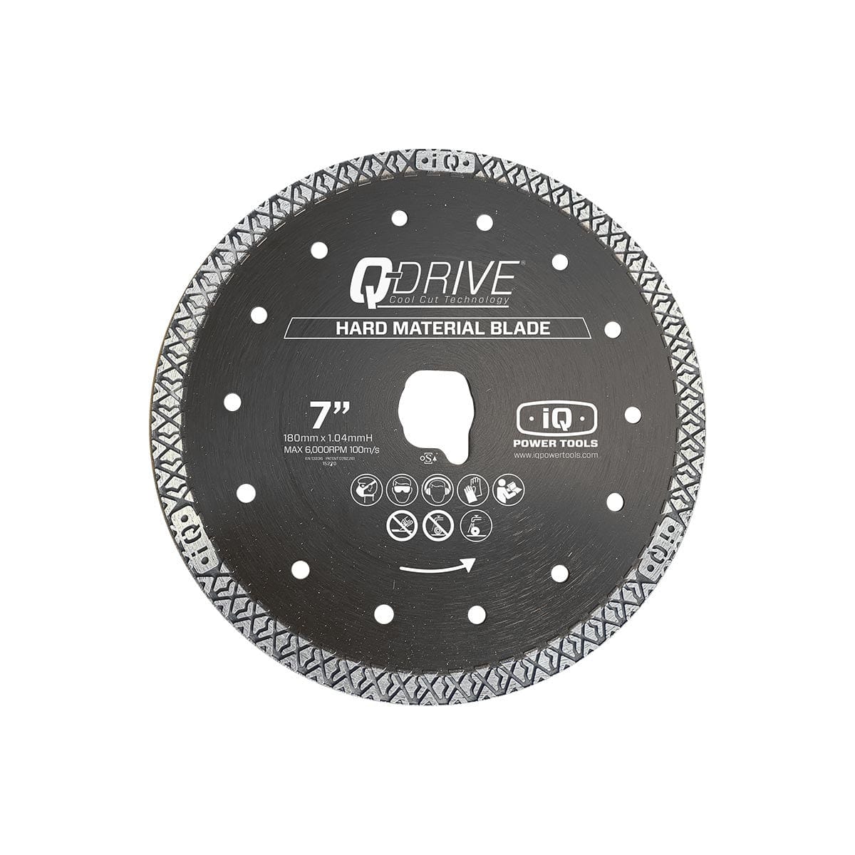 10" Q-Drive Hard Material Blade for use with the iQTS244