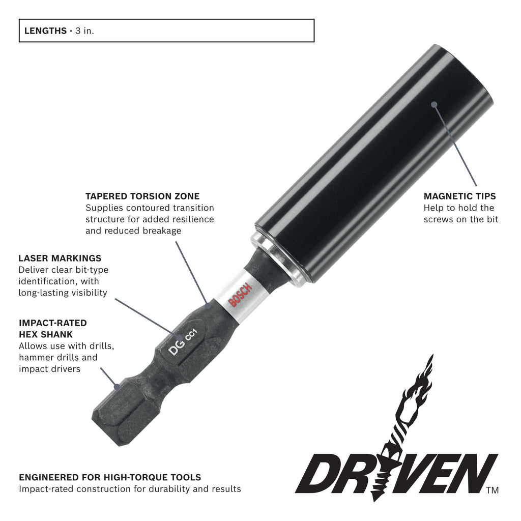 Bosch ITDDG301 Driven 3 In. Impact Compact Drive Guide