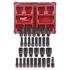 Milwaukee SHOCKWAVE Impact Duty Socket 1/2” Dr 31-Piece PACKOUT Set | 49-66-6806