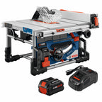 Bosch GTS18V-08N14 PROFACTOR 18V 8-1/4 In. Portable Table Saw Kit with (1) CORE18V 8 Ah High Power Battery