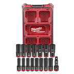 SHOCKWAVE Impact Duty™ Socket 1/2” Dr 16PC MM PACKOUT Set