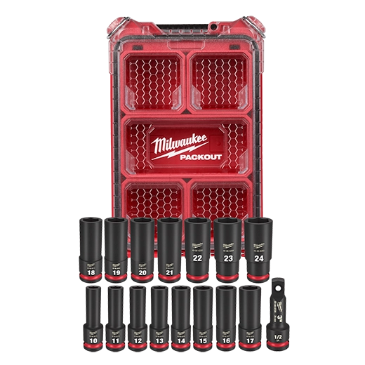 SHOCKWAVE Impact Duty™ Socket 1/2” Dr 16PC MM PACKOUT Set