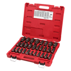 29PC SHOCKWAVE™ Impact Duty 1/2" Drive SAE & Metric Deep 6 Point Socket Set - 49-66-7016 - image 3