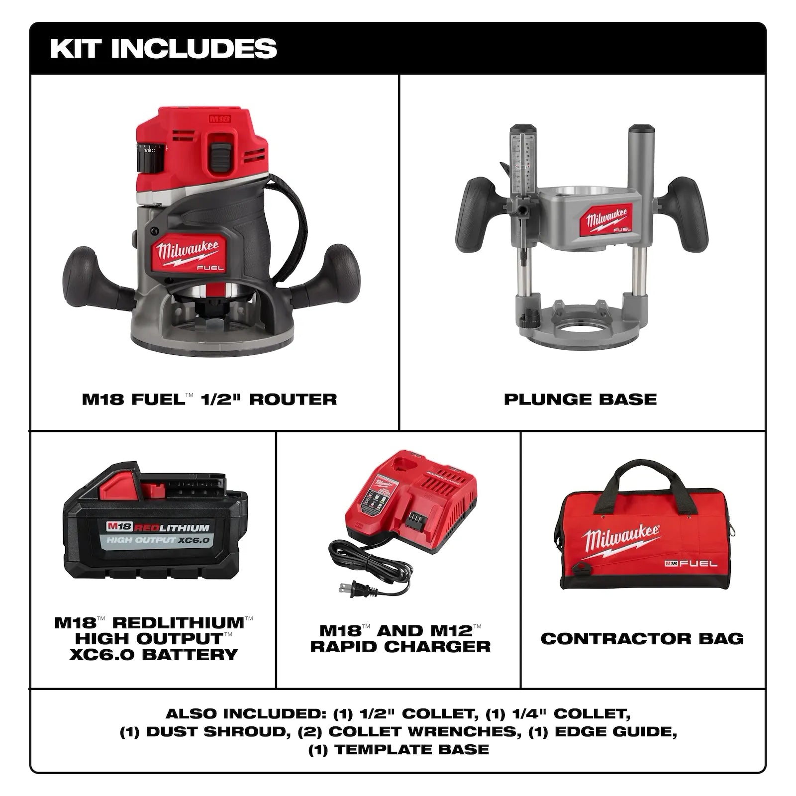 M18 FUEL™ 1/2" Router