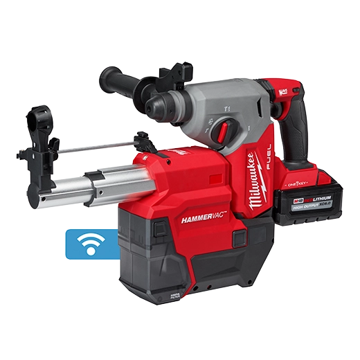 Milwaukee M18 FUEL 1" SDS Plus Rotary Hammer with  ONE-KEY Dust Extractor Kit | 2914-22DE