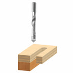 Bosch 85184 3/8 In. x 3/4 In. High Speed Steel Pilot Panel Down Spiral Bit