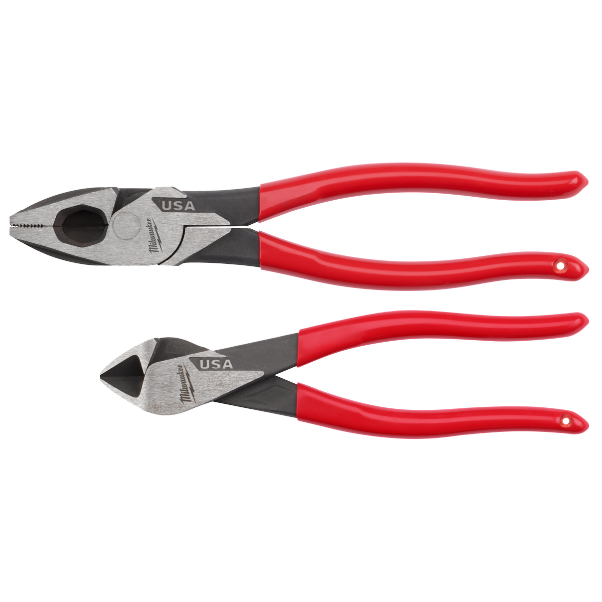 Milwaukee 2-Piece Dipped Grip Cutting Pliers Set (USA) | MT500-2