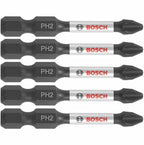 Bosch ITPH2205 5 pc. Impact Tough 2 In. Phillips #2 Power Bits
