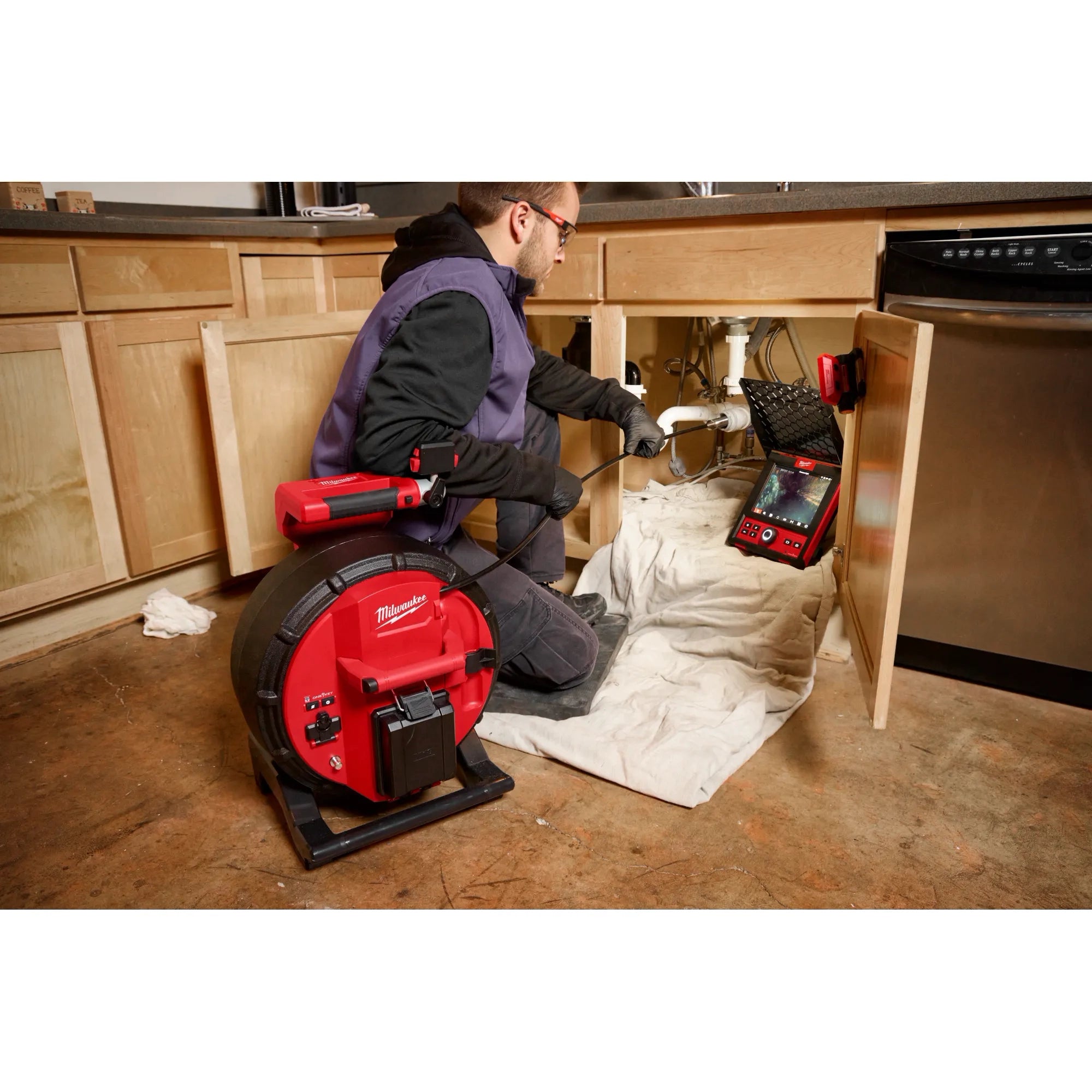 100’ Flexible Modular Pipeline Inspection Reel