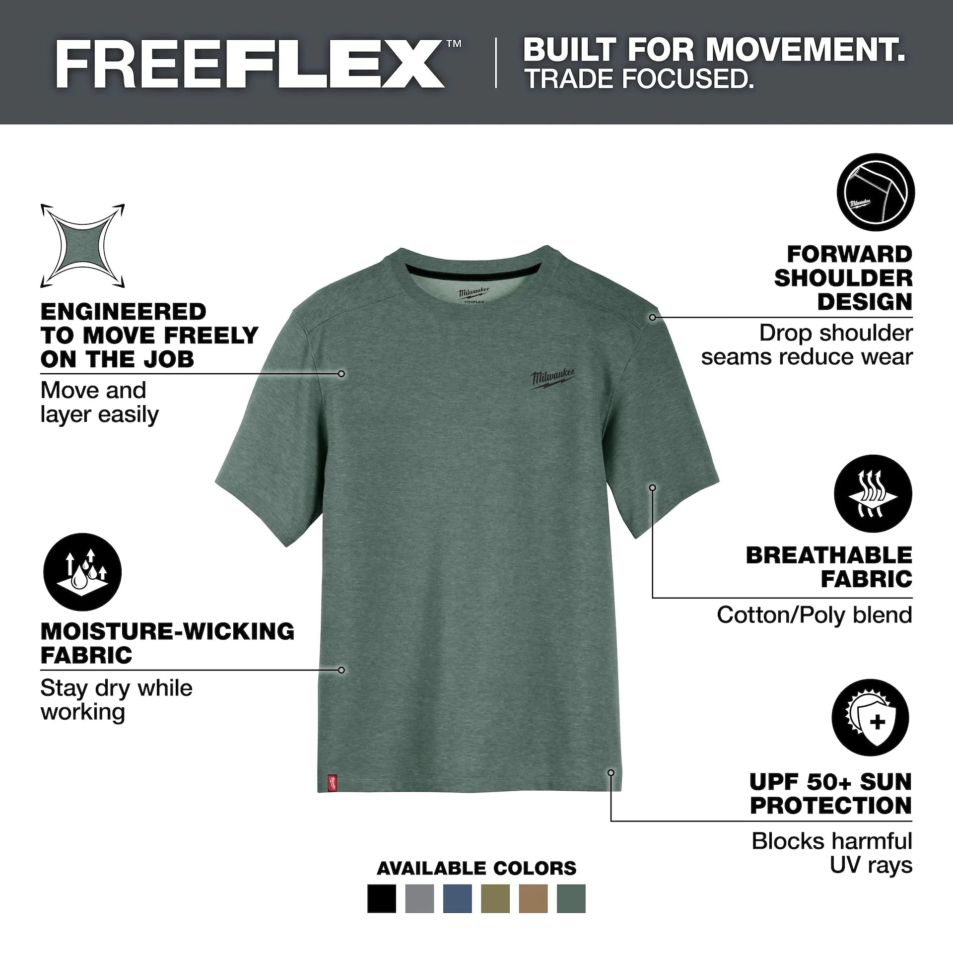 FREEFLEX™ Hybrid Work Tee - Short Sleeve