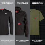 Milwaukee FREEFLEX Hybrid Work Tee - Short Sleeve
