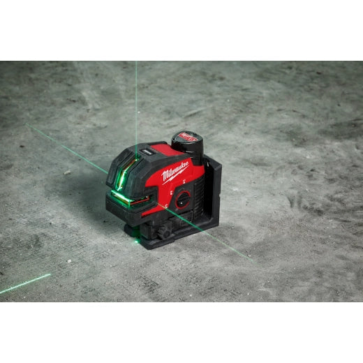 Milwaukee M12 Green Cross Line & 4-Points Laser Kit | 3624-21