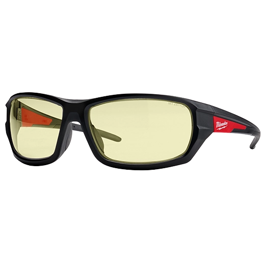 Milwaukee Safety Glasses - Yellow Anti-Scratch Lenses | 48-73-2121