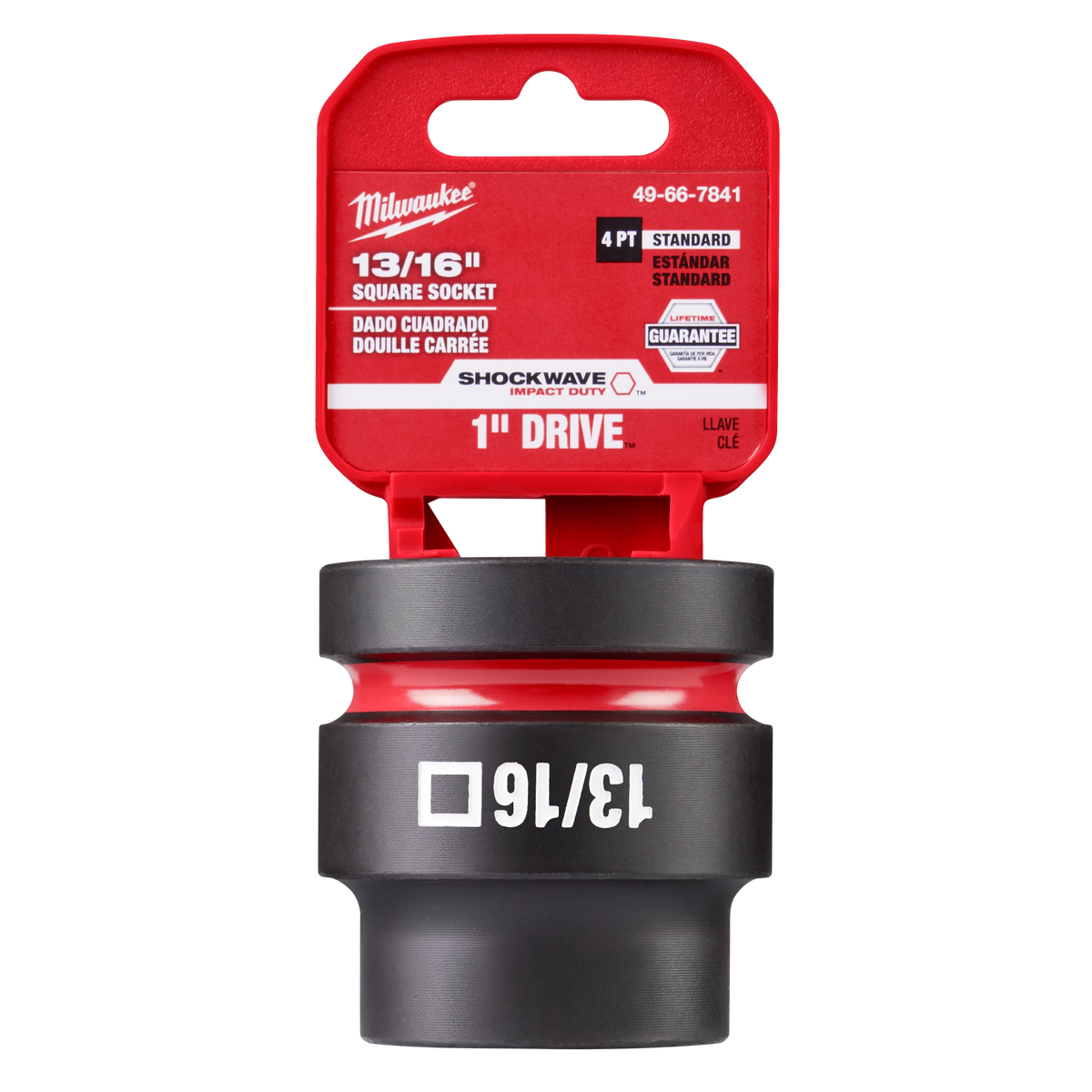 SHOCKWAVE™ Impact Duty 1" Drive 13/16" Standard 4 Point Square Socket - 49-66-7841 - image 8