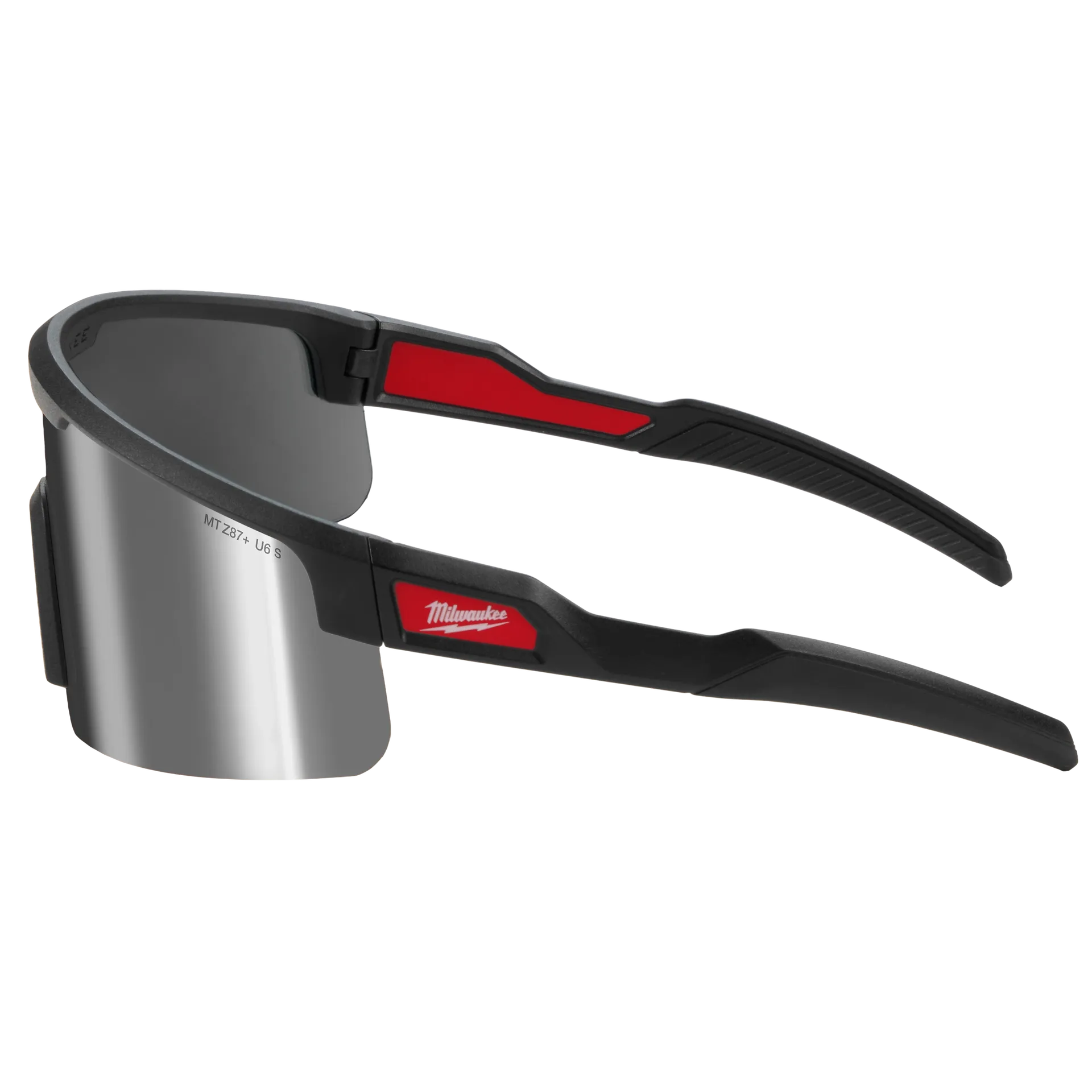 Wrap Around Safety Glasses - Mirrored Anti-Scratch Lenses