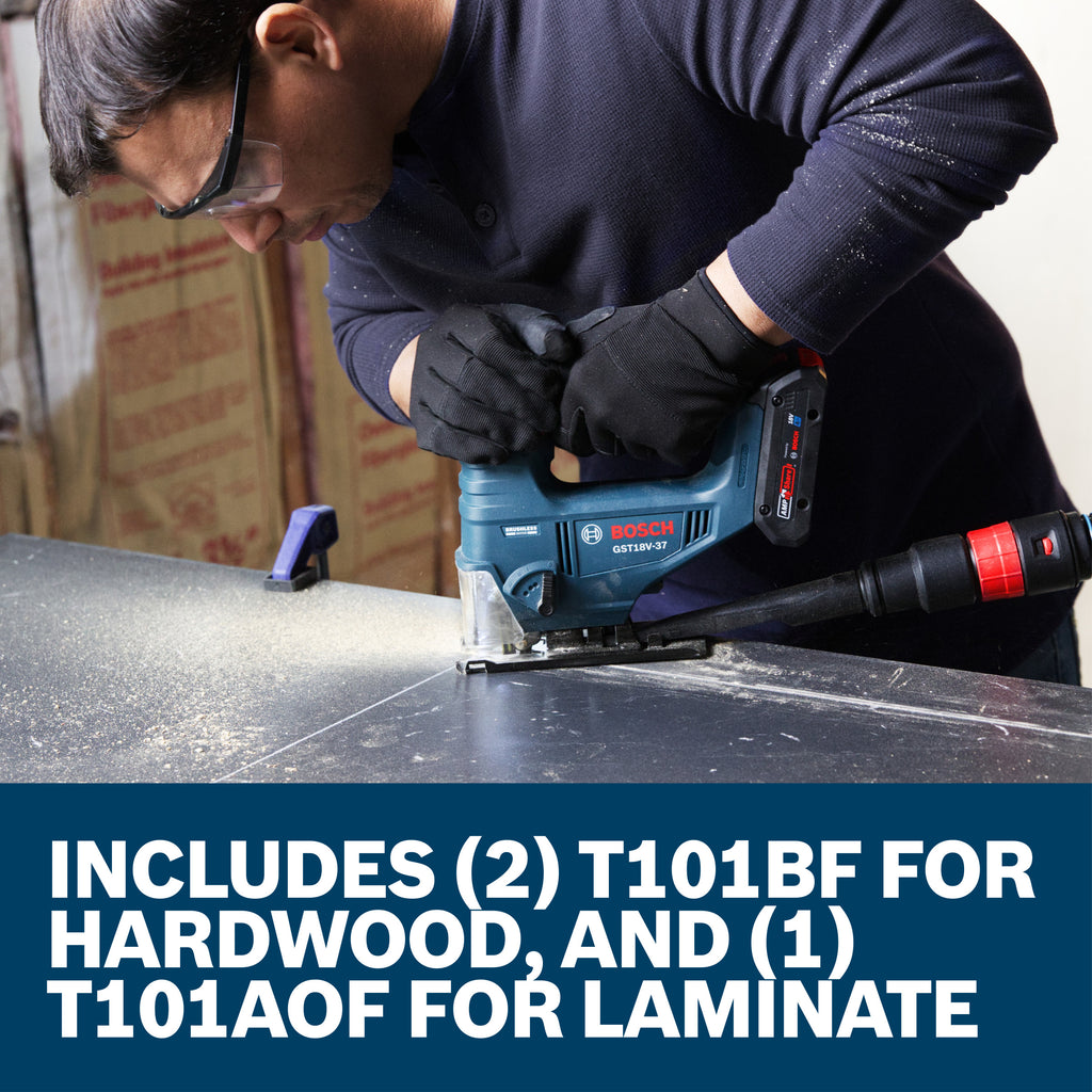 Bosch T503 3 pc. Hardwood/Laminate Flooring T-Shank Jig Saw Blade Set