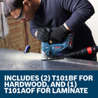 Bosch T503 3 pc. Hardwood/Laminate Flooring T-Shank Jig Saw Blade Set