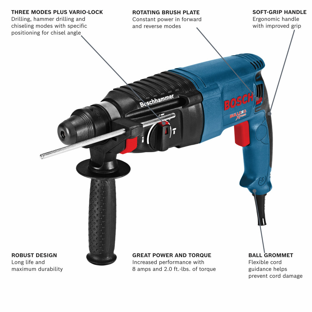 Bosch GBH2-26 SDS-plus Bulldog Xtreme 1 In. Rotary Hammer